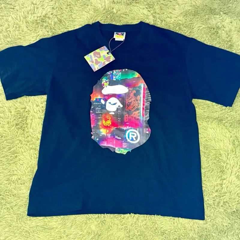 Bape City T-Shirt, Japanese-Inspired Casual Cotton Top for Men (or Women)
