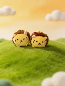 3" Zoo Lion Plush Keychain