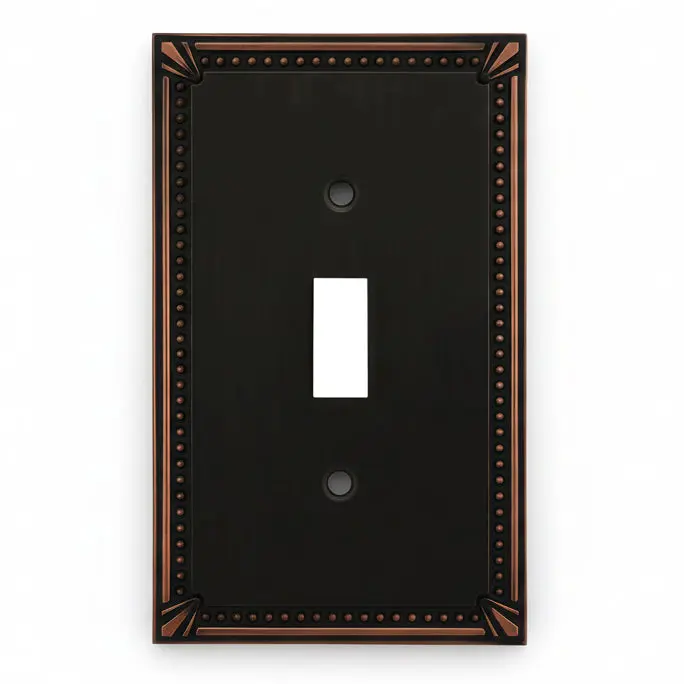 Cosmas 44055-ORB Oil Rubbed Bronze Single Toggle Switchplate Cover