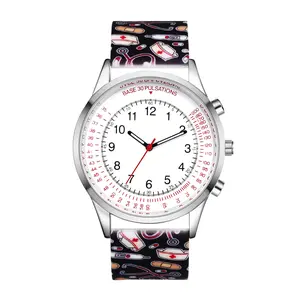 OIDEA Silicone Clip-On Fob Watch for Healthcare Professionals, Nurse Pulse Calculation Silicone Quartz Watch, Silicone Quartz Watches