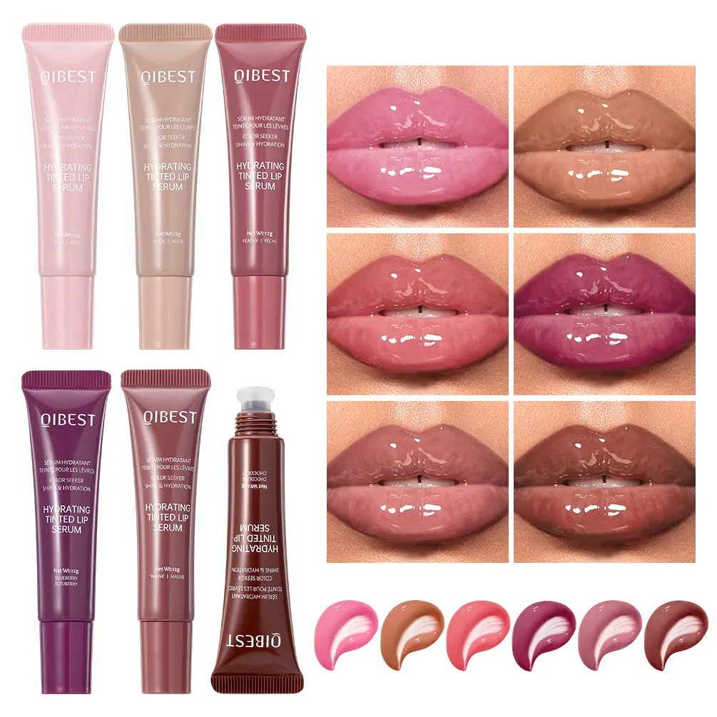 Long-Lasting Lip Gloss, Moisturizing Hydrating Nourishing Glossy Lip Glaze Stick, Plumping Lip Oil Lipstick for Women & Girls, Makeup