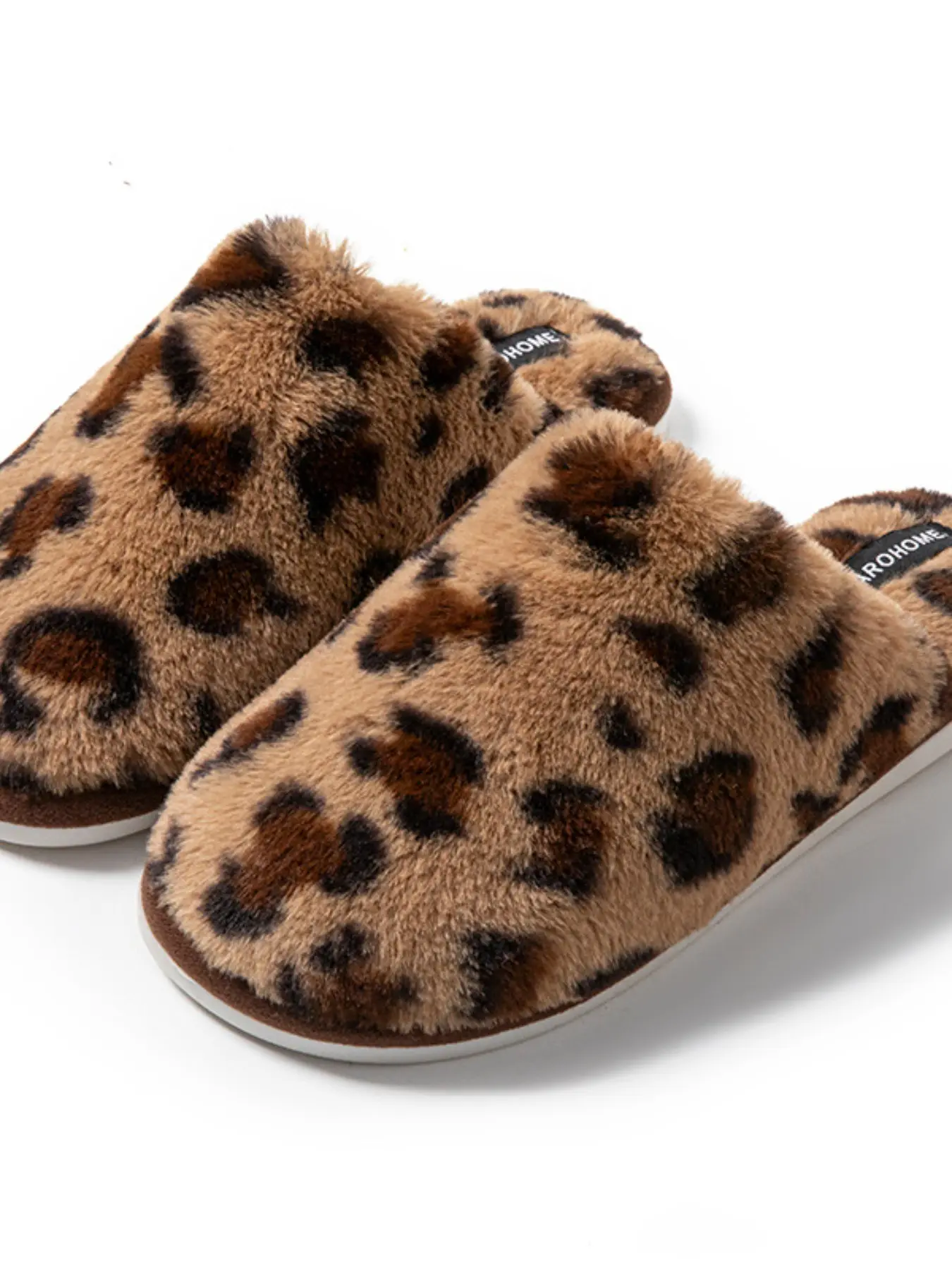 Tiger Stripe Floor Slippers, Warm Cotton Slippers, Thickened Tpr New Home Slippers, Cross-Border Casual Slipper Shoes