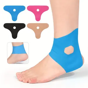 6pcs Pre-Cut Ankle Muscle Support Tape, Sports Anti-Chafing Elastic Fixation Support Bandage, Intramuscular Effect Patches for Ankle Protection, Suitable for Athlete Training
