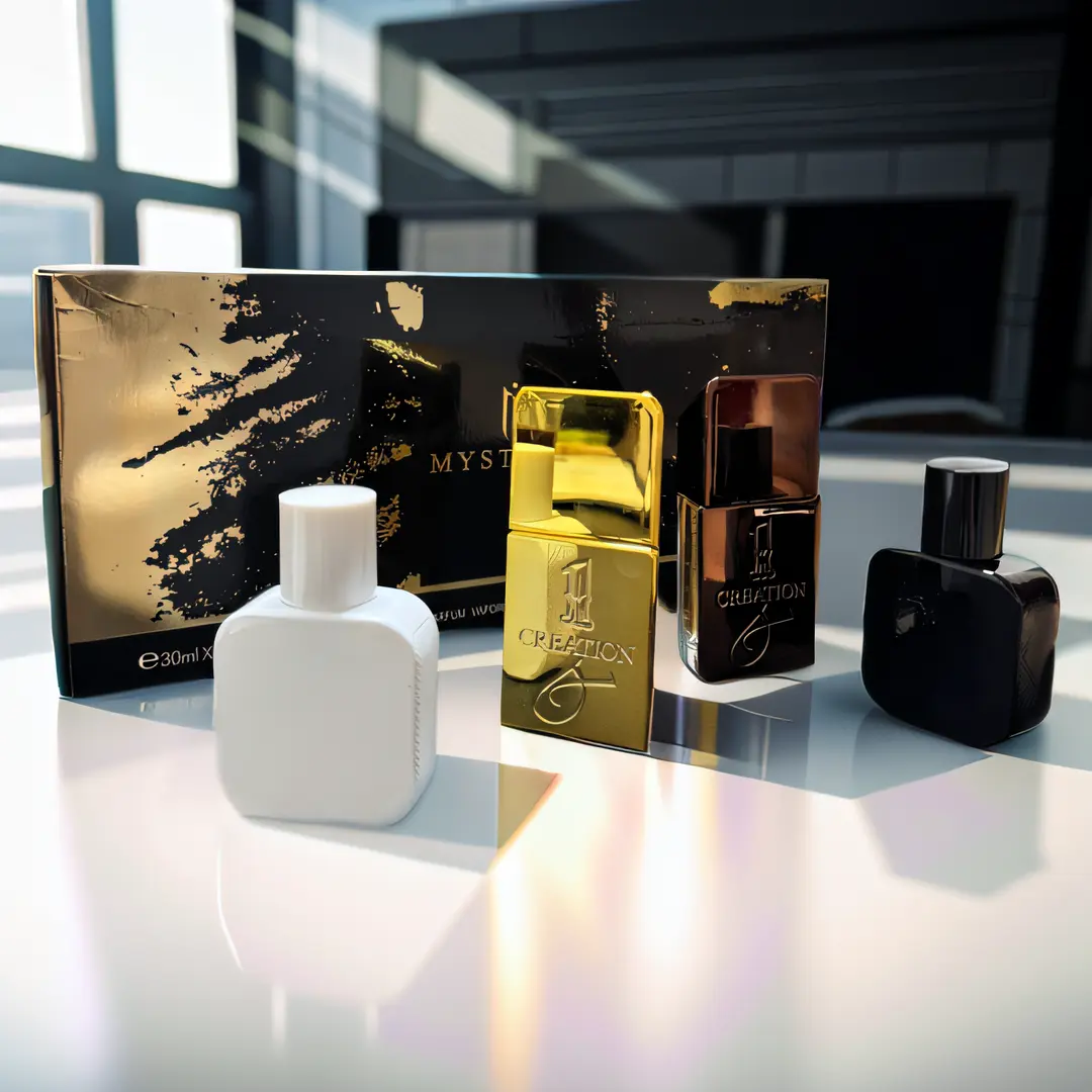Men’s Cologne Gift Set 4 PCS, Luxury Eau De Parfum Spray for Men, Long Lasting Fragrance Collection, Travel Size Perfume Set, Birthday Valentine’s Day Gift for Him