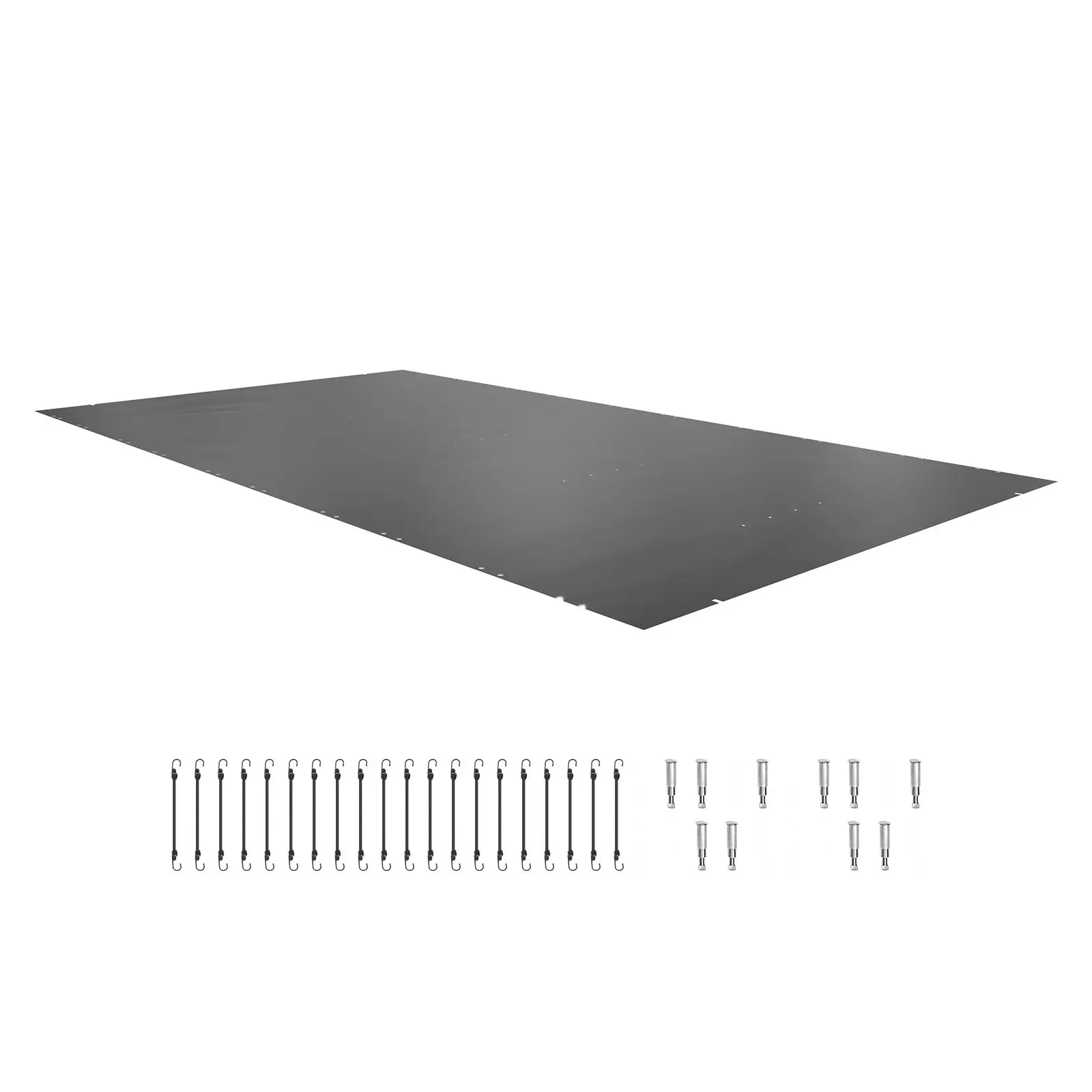 Durable PVC In-Ground Pool Safety Cover With Weatherproof Construction, Heavy-Duty Winter Protective Cover With Reinforced Seams and UV Resistance, Measuring 11.5 x 19.6 Feet, Easy Install for In-Ground Pools
