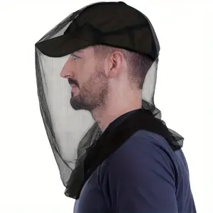 Large Long High-Quality Mosquito Net, Ultra-Fine Mesh, Anti-Mosquito Face Mask, Soft Durable Protection, Portable Outdoor Use, Protective Gear
