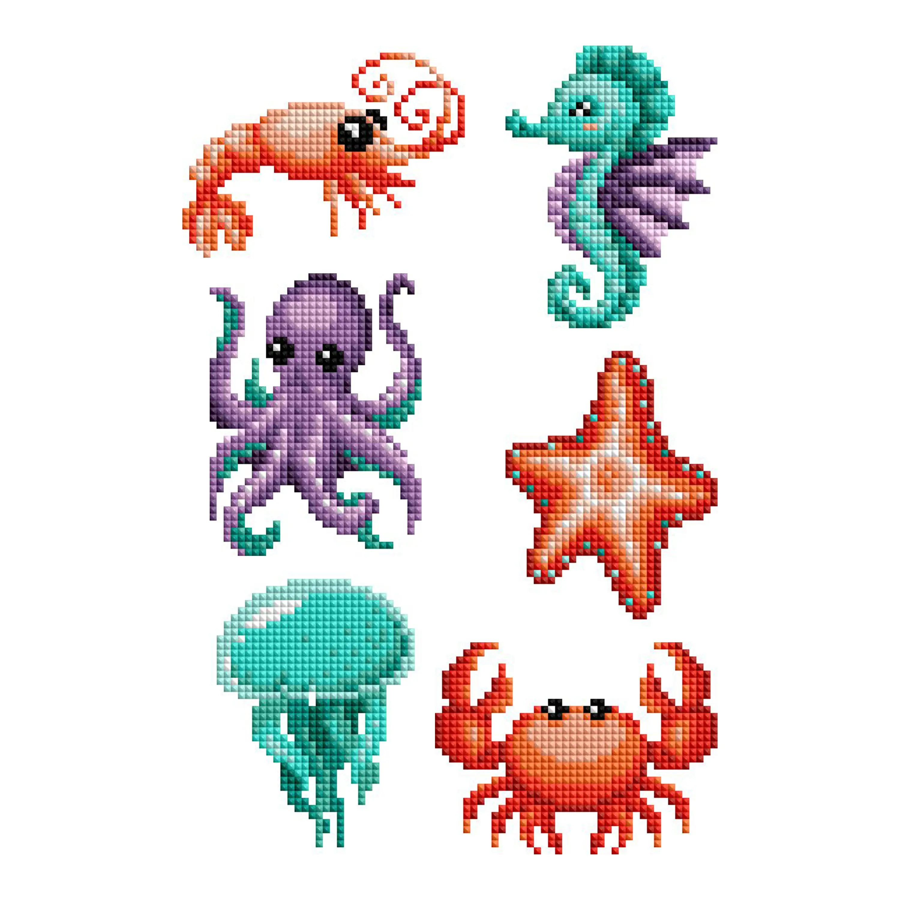 Diamond Art Club® Mini Dazzles™ - Sea Creatures Diamond Painting Kit