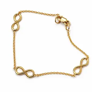 14K Gold Infinity Link Bracelet
