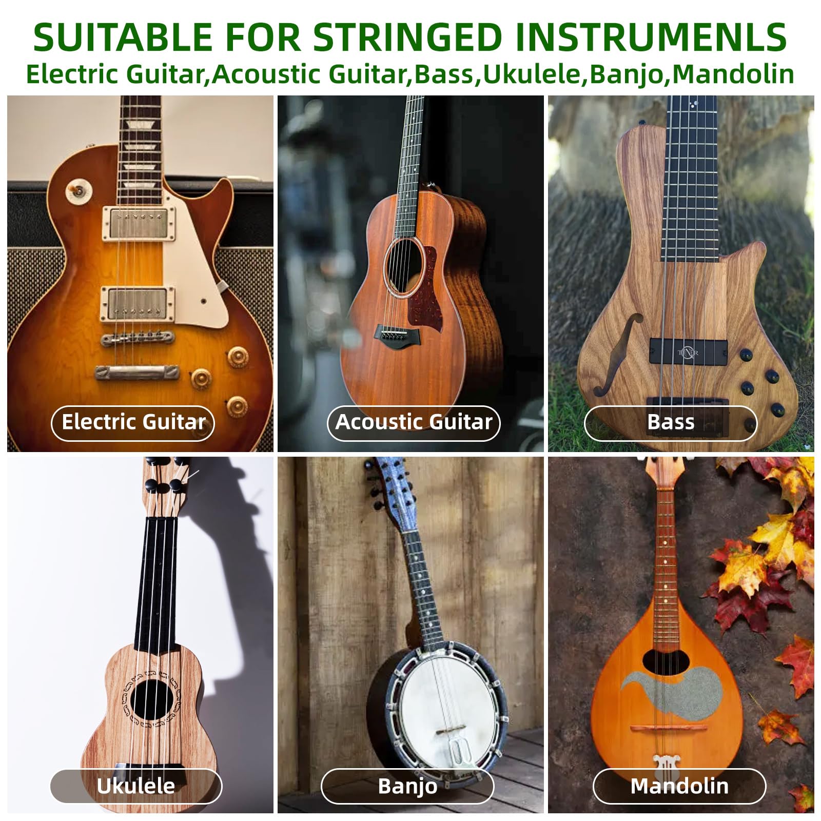 Guitar Capo for Acoustic and Electric Guitar 6 String, Premium ukulele Capos, Clip Capo, Clamp Capos, Black