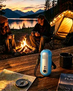 Emergency Radio Hand-crank charging Flashlight, USB charging, and radio listening—a rechargeable flashlight that can charge your phone