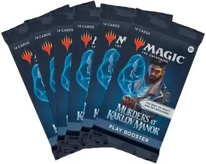 6 Packs Magic: The Gathering Play Booster Pack Lot MTG Murder at Karlov Manor