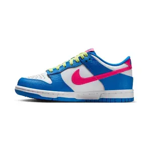 Youth Nike Dunk Low BG Photo Blue/Hyper Pink-White (IB7747 406) (GS)