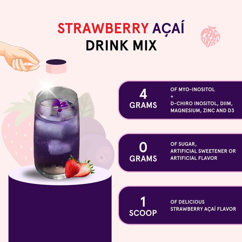 Peach Perfect Inositol Multivitamin - Peach Perfect Myo-Inositol, D-Chiro Inositol, Omega 3 Fitness Healthcare