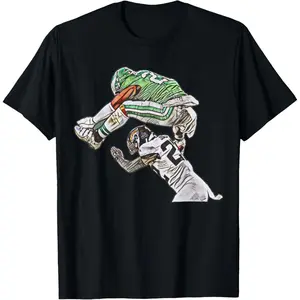 Fly Saquon Fly Eagles Barkley The Reverse Hurdle 2024 T-Shirt