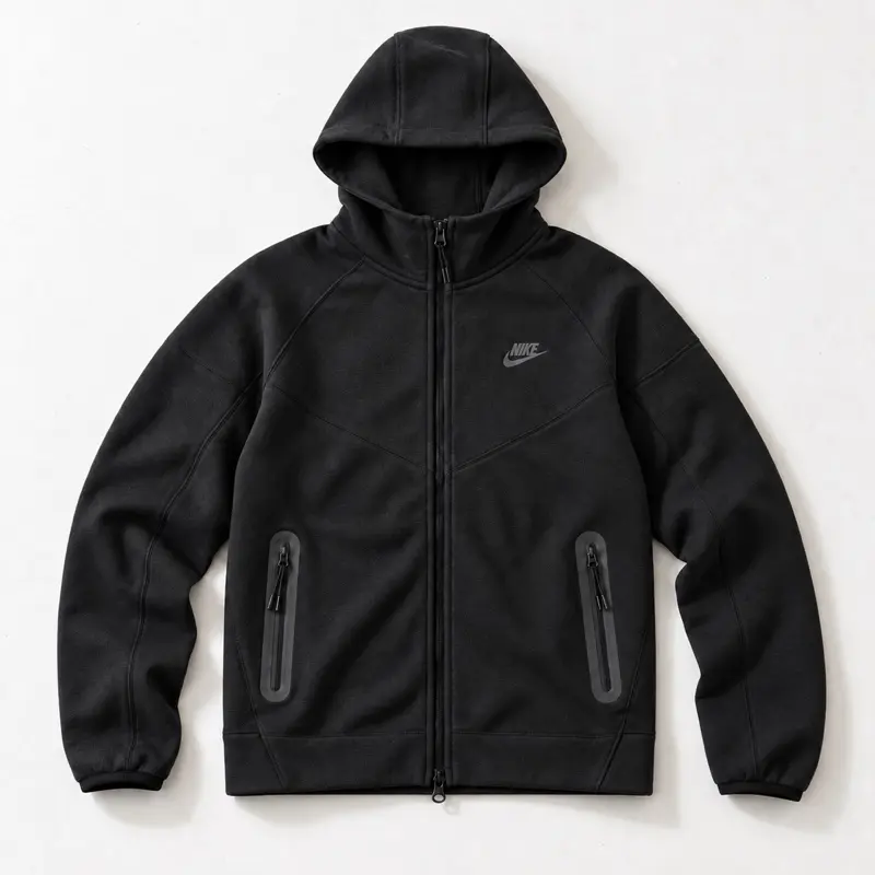 Nike Sportswear Tech Fleece Windrunner Men’s Full-Zip | All Black  | FB7921-010