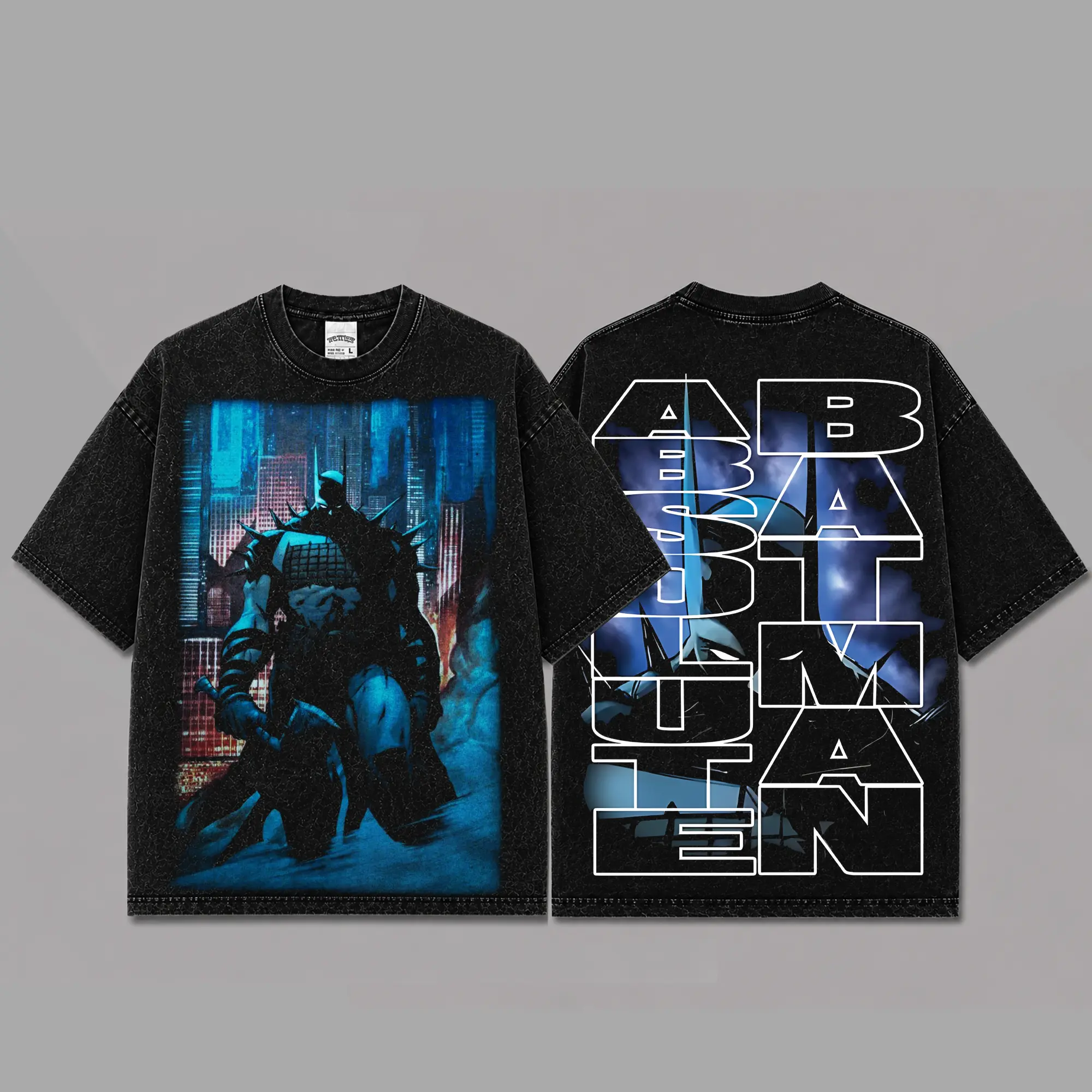 Absolute Batman Inspired Oversized Black Graphic T-Shirt, Vintage Movie Actor Fan Tee, The Wayne Shirt, Y2K Comic Style Streetwear Top, Black Cotton Unisex Tee, Retro Superhero Inspired Shirt, Gift for Movie Fans