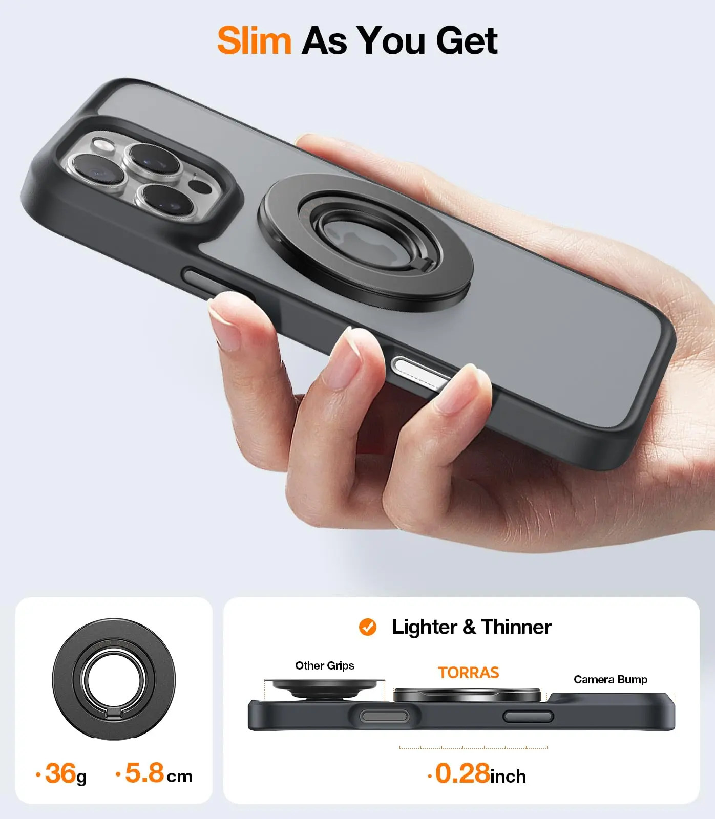 Ring Holder Torras Case Review Review: TORRAS Titanium Kickstand N56 Magnet  Case