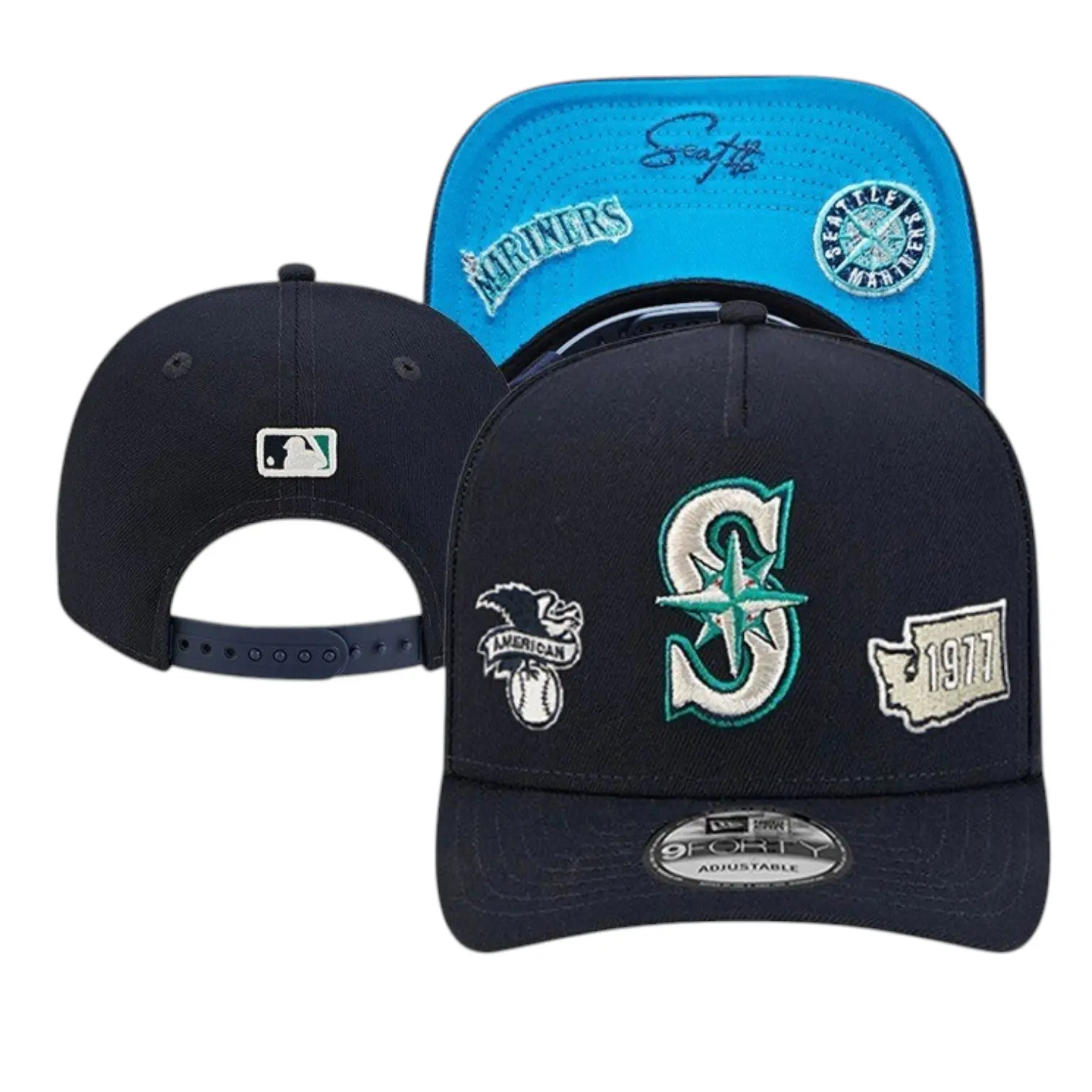 Seattle Mariners 9FIFTY Snapback Baseball Champs Champions Hats