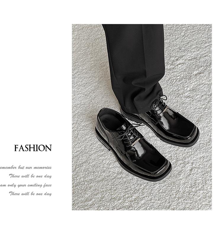 2026 Men's Square Toe Derby Shoes, Niche Trendy Casual Business Formal Shoes, Versatile Dress Shoes for Office & Daily Wear