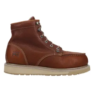 Timberland Mens Barstow 6 Inch Slip Resistant Alloy Toe Work/Duty - Brown Timberland Mens Barstow 6 Inch Slip Resistant Alloy Toe Work/Duty - Brown
