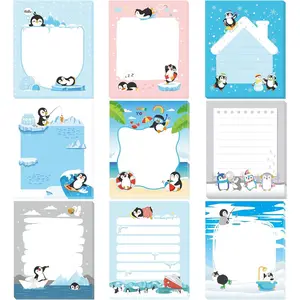 9 Pads Cute Sticky Notes  Sticky Note Pads 3.15 x 3.94 Inches Colored Adhesive Memo Reminder Decor for Journal School Office  ()