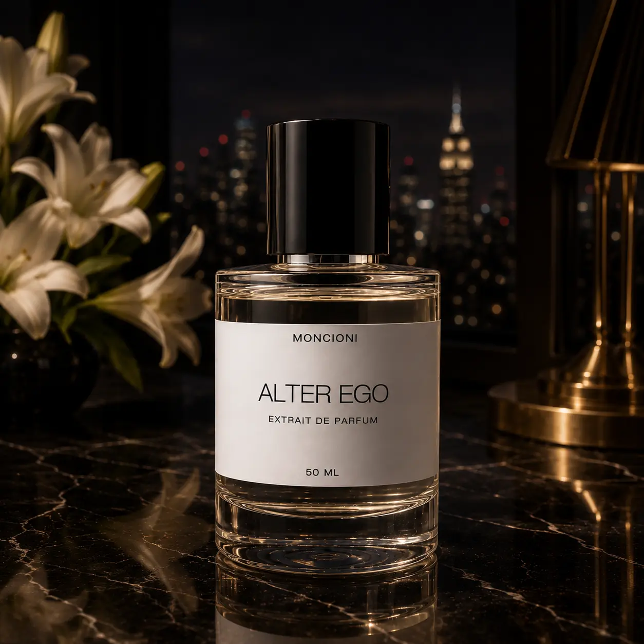 Moncioni Alter Ego Extrait de Parfum - Jasmine, Tuberose, Tonka Scent - Long-Lasting Designer-Inspired Luxury Unisex Fragrance, Ideal Gift Option
