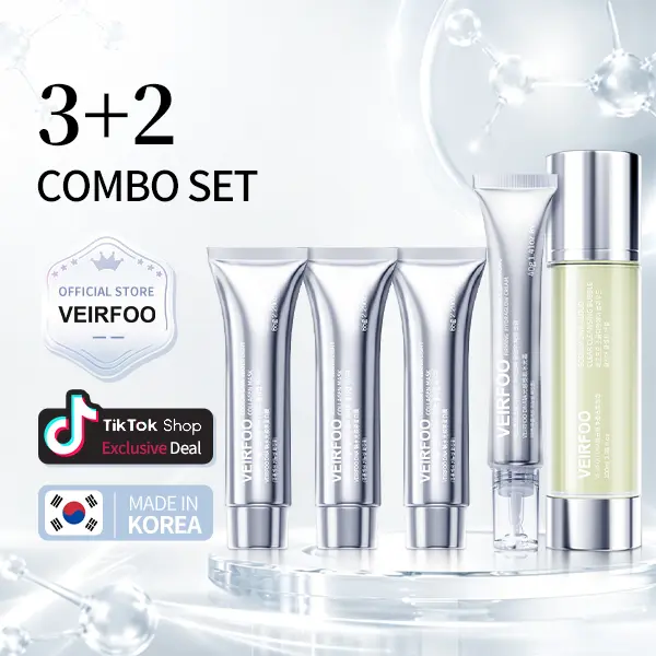 White Packaging 3+2 Set Gentle Foam Cleanser - Hydrating Deep Cleansing Face Wash for All Skin Types Sodium DNA Cloud Foam Cleanser - Gentle Hydrating Face Cleanser Skincare