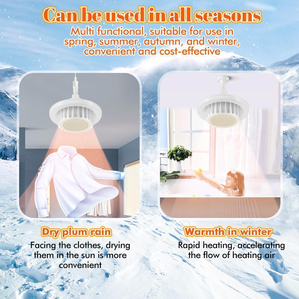 Bathroom Ceiling Heater, Electric Ceiling Heater with Remote Control, Ceiling Mounted Bathroom Heater, Fan Light Ceiling Heater for Bathroom