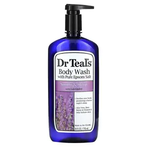 Dr. Teal's Body Wash With Pure Epsom Salt, Soothe & Sleep, 24 fl oz (710 ml)