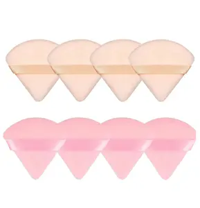 8 Pieces Triangle Powder Puff Face Soft Triangle Makeup Puff Velour Cosmetic Foundation Blender Sponge Beauty Makeup Tools Visit the MMQ Store