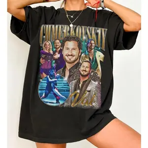Unisex Val Chmerkovskiy Dwts 2025 Bootleg Tshirt, 100% cotton Dwts 2025 T-shirt, The Stars Fan Shirt, Gift For Her Him