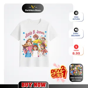 Retro J.u.n.ie B. Shirt, Teacher Library Book Club Kindergarten School Shirt, J.u.n.ie B Teacher Shirt Comfort Fabric Fit Top Fit Top