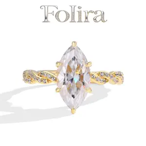 Women's Cubic Zirconia Ring The Premier Choice for Proposals and Engagements A Symbol of Eternal Commitment and the Perfect Anniversary Gift Sizes 5–10