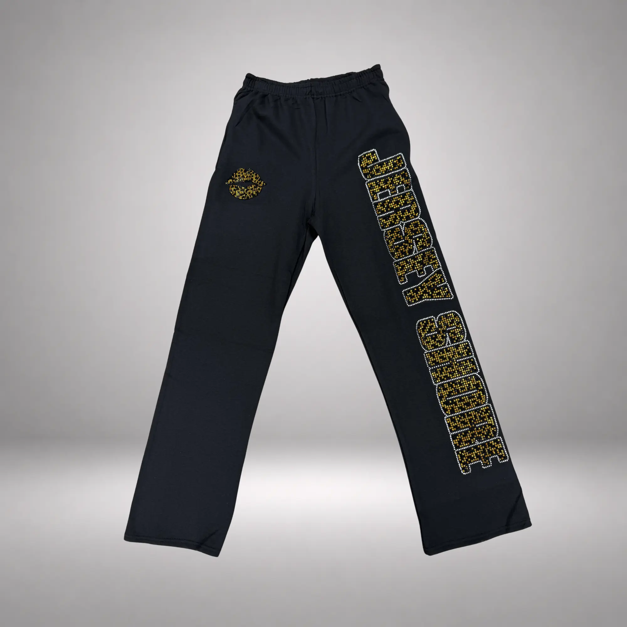Cheetah Rhinestone Flare Sweatpants — Jersey Shore