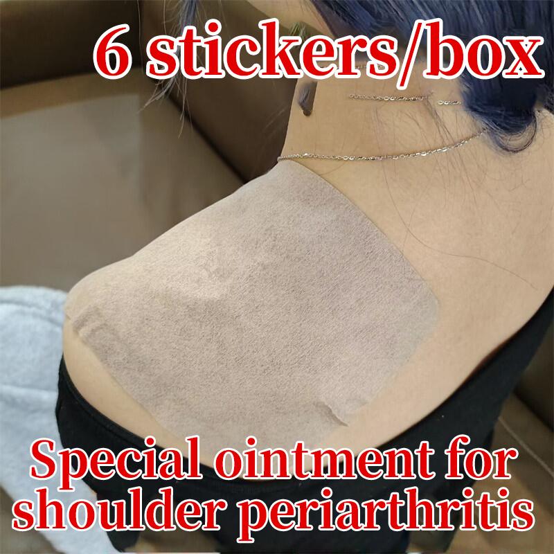 Frozen Shoulder Relief Patch, 6 Patches per Box - For Manual Laborers & Long-Term Computer Users, Relieves Shoulder Pain, Arm Stiffness, Clicking, Numbness & Cervical Spondylosis