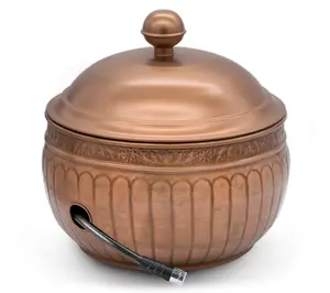 La Jolla Hose Pot with Lid - Copper Finish by Good Directions La Jolla Hose Pot with Lid - Copper Finish by Good Directions