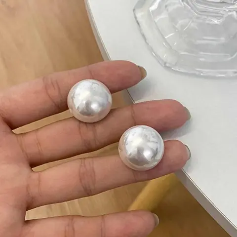 1 Pair Faux Pearl Decorated Stud Earrings, Studs Earrings, Women's Earrings for Party, Daily Clothing Decor, Classic Fashion Accessories for Daily Wear, Fashion Jewelry Party