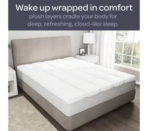 Lavish Home Down Topper Twin 4" 100% Duck Feather Gusset Bed