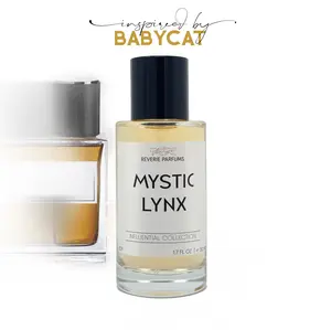 Reverie Parfums Mystic Lynx Perfume Inspired by Babycat - Unisex Elegant Scent with Suede Vanilla & Smoky Incense 1.7 FL OZ
