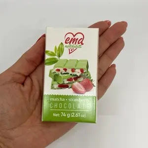 Strawberry Matcha Chocolate.  Snack Dessert
