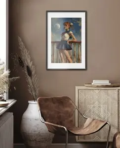 (Poster) Art Print Sailor Moon Anime, Poster Anime Vintage Wall Art, Gift for Maang Fans