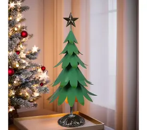Young's Metal Christmas Tree Tabletop Decor