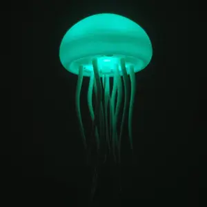 Jellyfish Design Night Light, USB Rechargeable Tabletop Light, Jellyfish Lamp, Color Changing Nightlight, Ambient Night Lights, Ambient Light For Bedroom, Living Room, Home Decor, Ambient Decoration Lamp, Ambient Decor Lighting