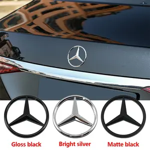 Mercedes-Benz Rear Car Emblem Replacement Badge, Durable Thickened Back Sticker, Fits C-Class E-Class S-Class Gla/glc/gle Models