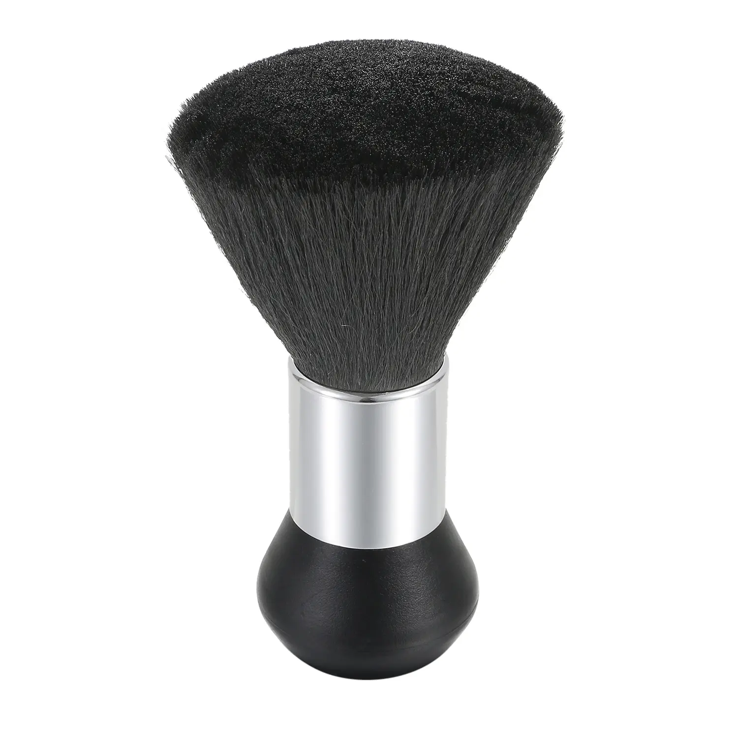 Oblong Barber Neck Duster Hair Brush - Lightweight Black, Dense Nylon Bristles, Plastic Handle, for Barbers, Ideal for Neckline Cleanup and Cleansing summerwins