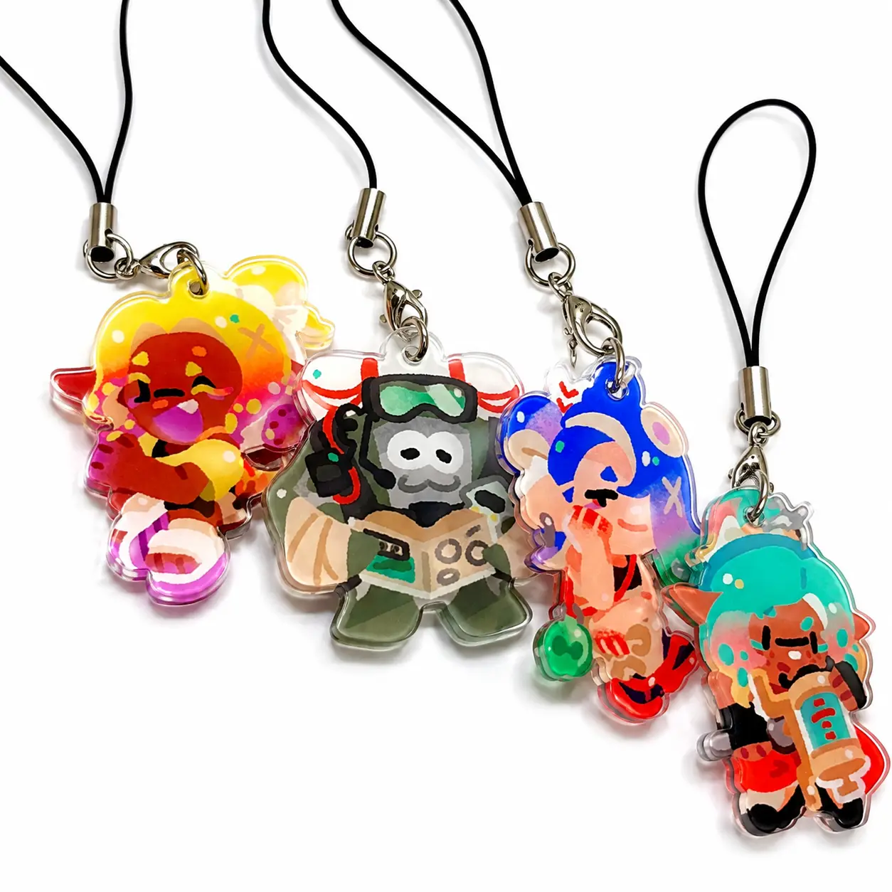 Splatoon Crunchy Raiders Acrylic Keychain, Great For Daily Use Or As Thoughtful Little Gifts For Your Friends And Yourself, Halloween gifts