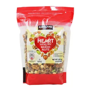 Kirkland Signature Heart Healthy Mixed Nuts 36 oz Roasted Unsalted Nut Blend for Smart Snacking Cashews Almonds Walnuts Pistachios Pecans Protein Fiber Natural Flavor