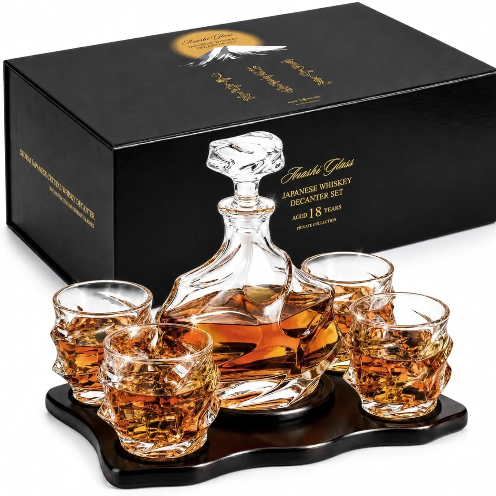 Iceberg Mountain Glacier Shaped Decanter Premium Barware Gift