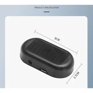 Wireless Solar Car Anti-Theft Light| USB Charging LED Flashing Simulated Alarm for Car Truck Boat