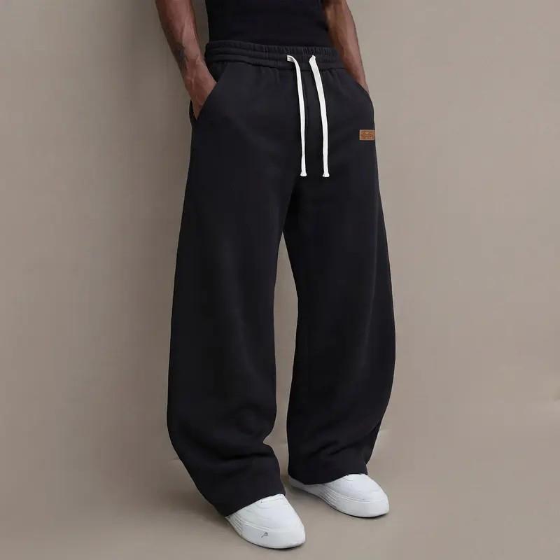 2Pack  Unisex solid color drawstring jogging pants, simple and comfortable, available in 2 and 1 packs